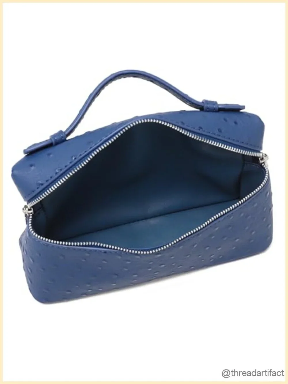 Crossbody Bag Small Top-Handle Pouch Shoulder Handbag Synthetic Ostrich Leather